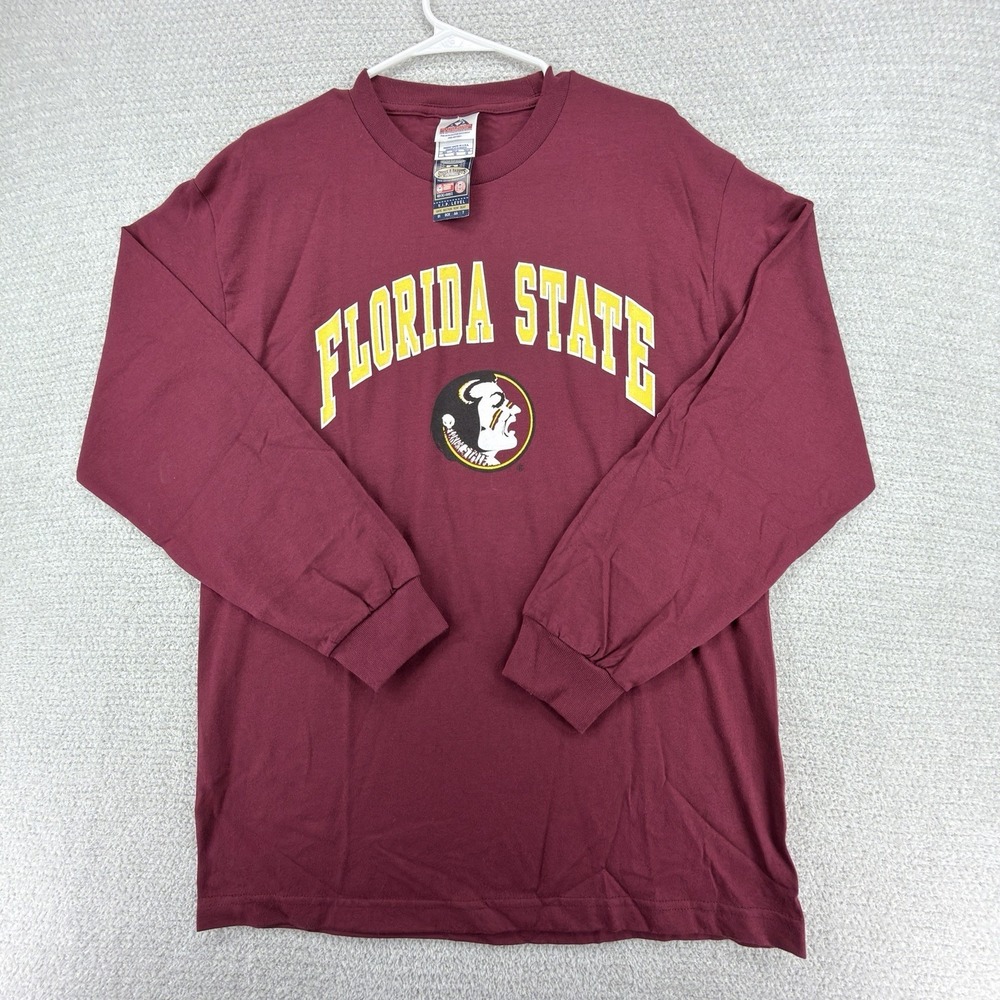 Vintage Florida State Seminoles T-Shirt Mens Large Burgundy Football NCAA